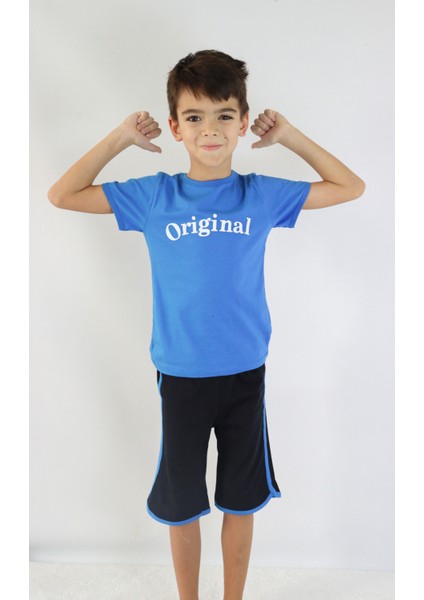 Erkek Çocuk Orijinal Baskılı Basic Kaprili Takım 1-9 Yaş