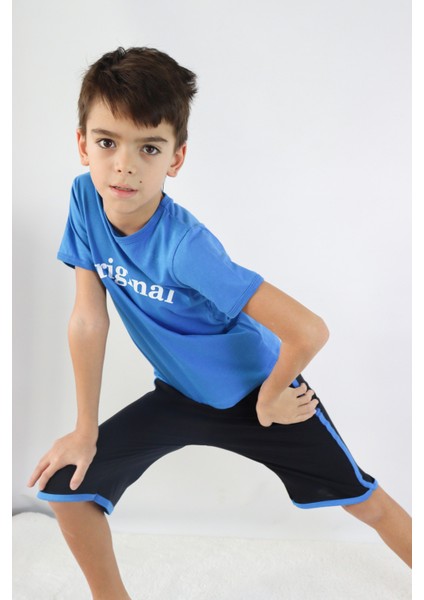 Erkek Çocuk Orijinal Baskılı Basic Kaprili Takım 1-9 Yaş
