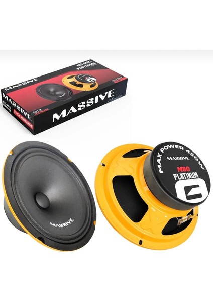 M80 20CM Midrange 450WAT 175RMS Iki Adet Kapaksiz Üründür