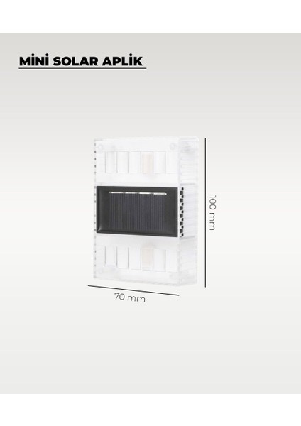Mini Solar Aplik Gün Işığı - 4 Adet fiyatları