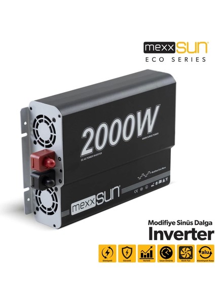 12V 2000W Modifiye Inverter