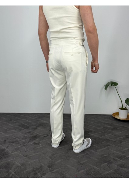 Toka Detaylı Double Paça Yüksek Kalite Erkek Pantolon modelleri