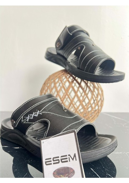 Ortopedik Sandalet Terlik - Siyah - 45 fırsatları