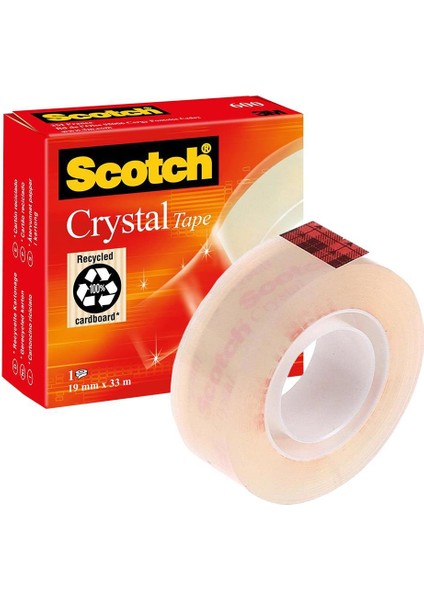 Scotch 600 Kristal Bant 19 mm x 33 M