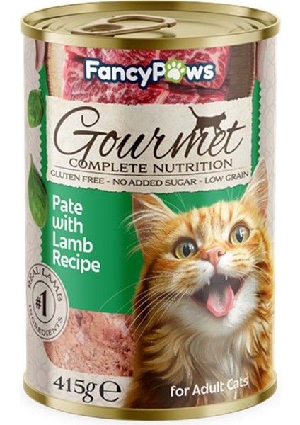 Gourmet Kuzu Etli Kedi Konservesi 415 gr x 12 Adet
