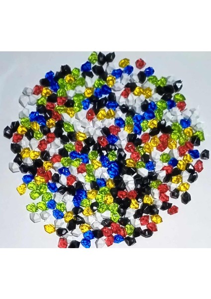 Elmas Kristal Görsel 333 Adet Akrilik Vazo Taşı Dekor Taşı Çok Renkli Mücevher Kesimli Hediyelik Süs modelleri