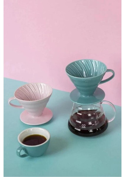 Drıpper V60 02 Seramik Pembe