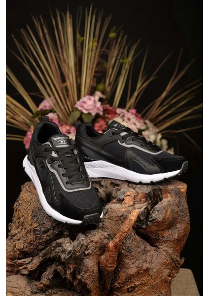 M.p Yüksek Taban Full Ortopedik Hafif Günlük Sneaker - Siyah-Beyaz - 40 fiyatları