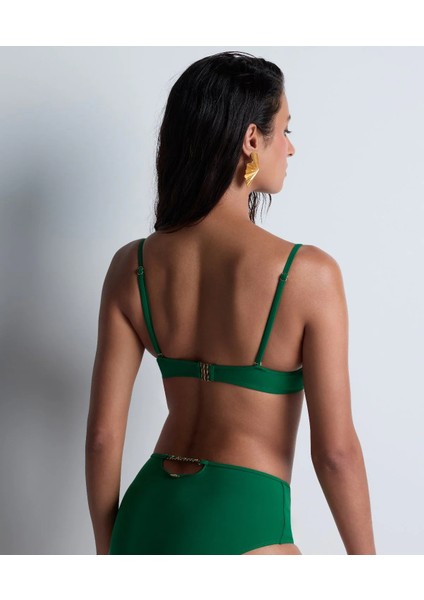 Sparkling Treasure Push-Up Bikini Üstü, Altın Zincirli, Kalıplı, Ayarlanabilir Askılı modelleri