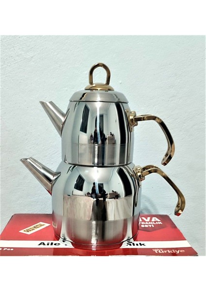 Altın Renk Mini Paslanmaz Çelik Çaydanlık, Şık ve Dayanıklı Ev Kullanımı modelleri