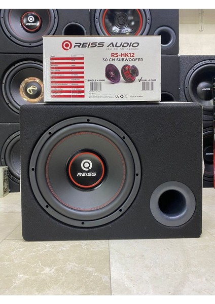 Reıss Audıo 30CM Subwoofer 1000WAT 450RMS Özel Kabinli Bass