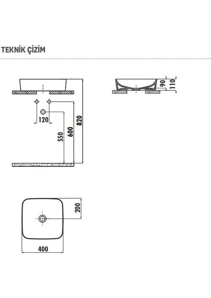 Ultra Tezgah Üstü Lavabo ve Alfa Çanak Armatür Seti Kömür Karası fiyatları