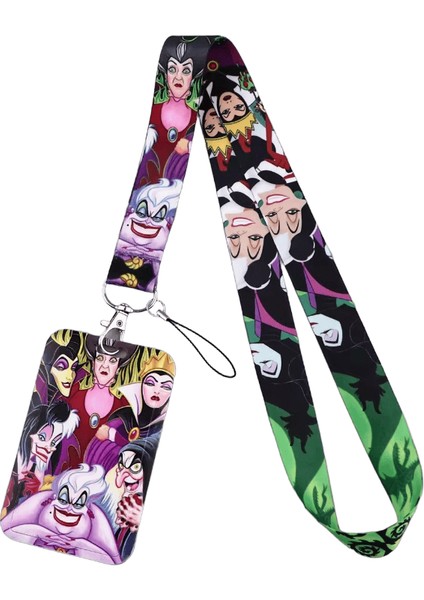 Kötü Adam Kartlık Evil Queen Boyun Askısı Boyunluklar Anahtarlık Kimlik Otobüs Kredi Kartı Geçiş Asmak Halat Lariat Anahtarlıklar Boyunluk Aksesuarrenk:2 (Yurt Dışından)