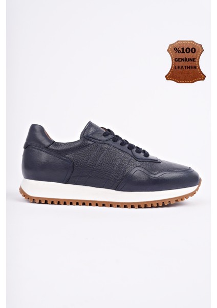 Harwil Kalın Taban Bağcıklı Deri Erkek Günlük Sneaker Spor Ayakkabı