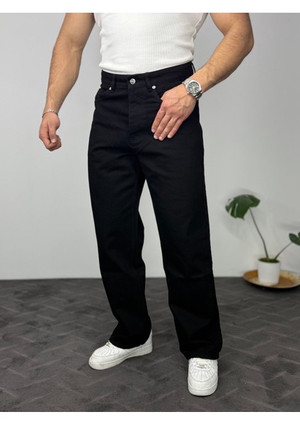 Yüksek Bel Regular Fit Erkek Jean