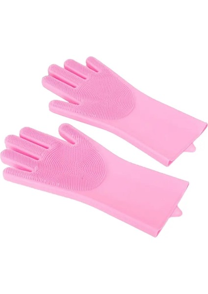 Evcil Hayvan Bakımı Banyo Eldiveni Köpek Kedi Banyo Şampuanı Ovma Masaj Temizleyici Temizleyici Sünger Saç Temizleme Eldiveni Gökyüzü Mavisi (Çift) (Yurt Dışından)