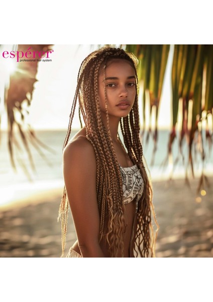 Sentetik Örgülük Saç Esperer 100 gr - Kumral