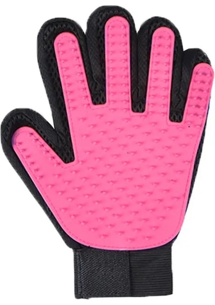 Pet Eldiven Kedi Tüy Bakımı Eldiveni Kedi Fırça Eldiven Köpek Tarakları Kediler Için Banyo Tüy Temizleyici Temizlik Masaj Fırçası Hayvan Için Renk:Sol Pembe (Yurt Dışından)