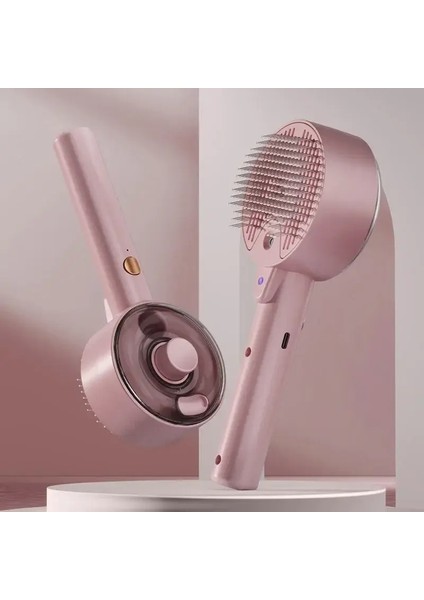 Kedi Buhar Fırçası, Serbest Bırakma Düğmesi ve Tanklı 3'ü 1 Arada Buharlı Evcil Hayvan Fırçası, Tüylü Petcolor Için Epilasyon Için Anti-Statik: Pembe (Yurt Dışından)