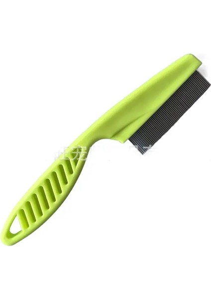 Evcil Tarak Paslanmaz Çelik Püskürtme Tarak Kedi Köpek Evcil Hayvan Püskürtme Saç Bakımı Tarak Köpek Kedi Temizleme Fırçası Renk:Yeşil/Boyut:L (Yurt Dışından)