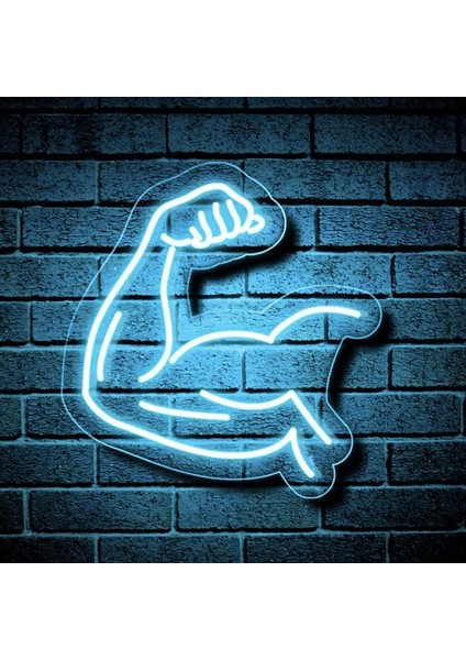 Neon LED Dekoratif Aydınlatma -Spor Kas, 45X45CM-
