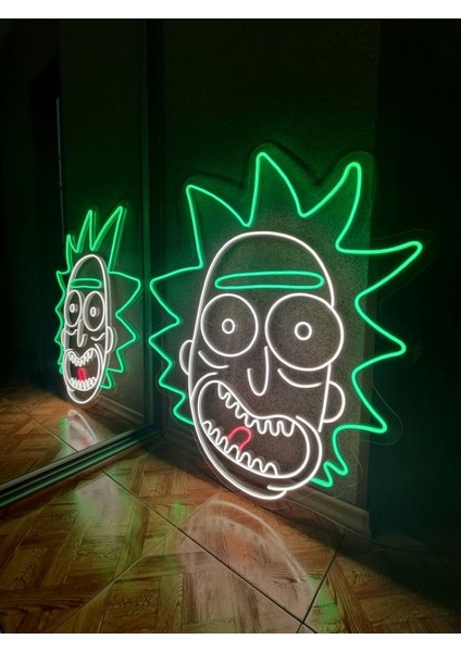 Neon LED Dekoratif Aydınlatma -Rick Morty, 30X45CM-