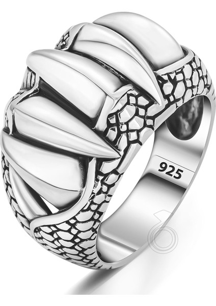 925 Ayar Gümüş Kartal Pençesi Erkek Yüzüğü fiyatları