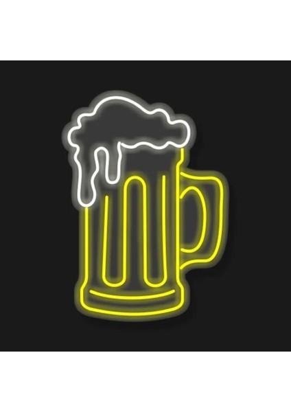 Neon LED Dekoratif Aydınlatma -Bar, Bira2, 30X40CM-