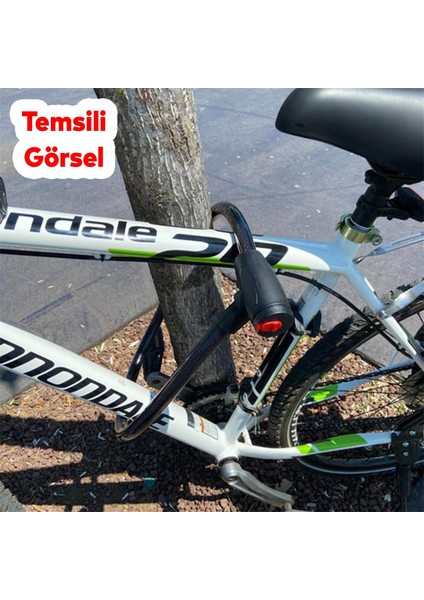 Bisiklet Kilit 150 Cm Motosiklet Halat Zincir Çelik Kilit Çap 12 Mm Ø Hırsız Önleme Güvenlik 1 Adet