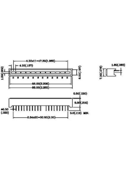 DD-12EWA -Kıngbrıght -12'li Bargraf LED Kırmızı, 20 Ma, 2.2 V,