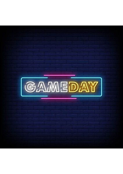 Neon LED Dekoratif Aydınlatma -Gameday, 20X60CM-