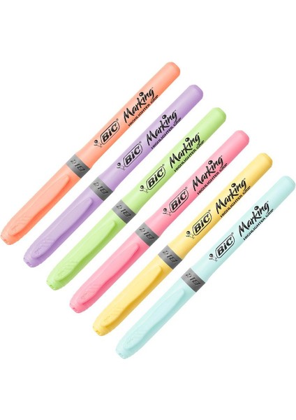 Brite Liner Grip Fosforlu Kalem 6 Adet - Karışık Pastel Tonlar modelleri