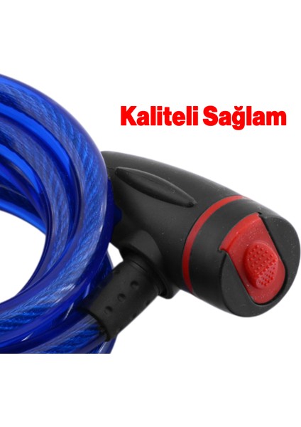 Halat Zincir Kilit 150 Cm Bisiklet Motosiklet Çelik Kilit Çap 12 Mm Ø Hırsız Önleme Güvenlik 1 Adet fırsatları