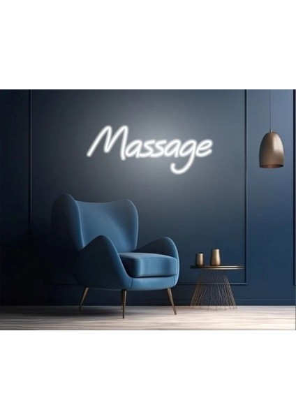 Neon LED Dekoratif Aydınlatma -Massage, 55X25CM-