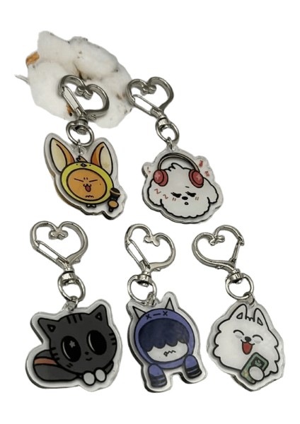 5 Adet Kpop Idol Soobın Yeonjun Beomgyu Taehyun Huenıngkaı Ppulbatu Akrilik Anahtarlık Sevimli Anahtarlıklar Renk: 5 Adet (Yurt Dışından)