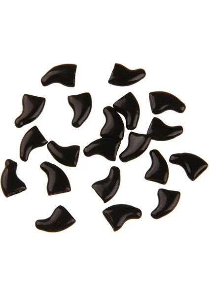 20PCS Renkli Kedi Tırnak Kapakları Kediler Için Kapak Yumuşak Pençe Kedi Aksesuarları Için Evcil Hayvan Manikür Tımar Malzemeleri: Siyah/boyut: S (Yurt Dışından)