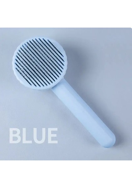 Kedi Tüy Temizleme Mat Açma Fırça Tarak Köpek Tüy Temini Fırçası Kedi Bakım Aracı Köpek Tüy Dökücü Tırmık Iğne Tarak mavi (Yurt Dışından)