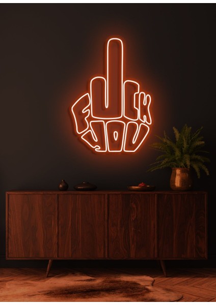 Neon LED Dekoratif Aydınlatma -F.ck You, 30X40CM-