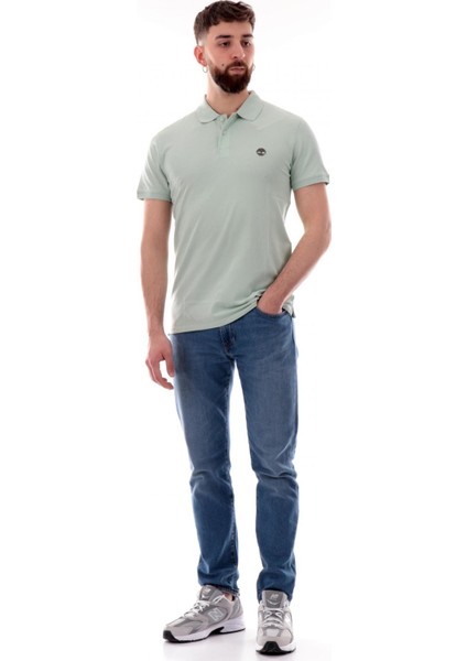 TB0A6BX4 Millers River Sleeve Stretch Polo Açık Yeşil Erkek T-Shirt fırsatları