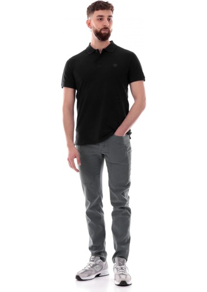 TB0A6BX4 Millers River Sleeve Stretch Polo Siyah Erkek T-Shirt fırsatları