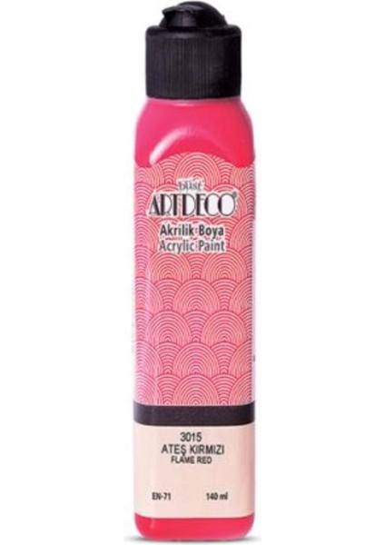 Artdeco Akrilik Boya 140 ml Ateş Kırmızı
