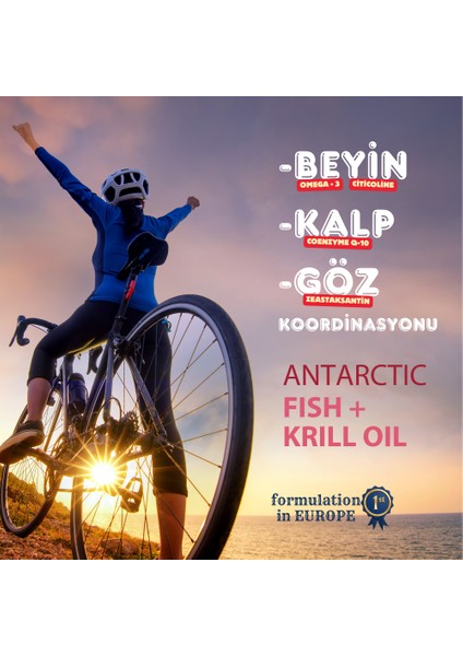 Krill Oil Omega 3 Sitikolin Lutein Q10 Içeren Vitamin
