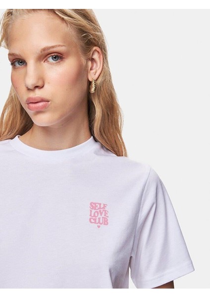 LTB Kadın Regular Beyaz T-shırt fırsatları