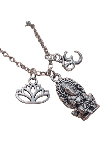 Kutsal Fil Ganesha Anahtarlık 1 Buda Anahtarlık ve Anahtarlık Zenginlik Tanrısı Fil Anahtarlık Erkek ve Kadın Çanta Dekorasyonu (Yurt Dışından)