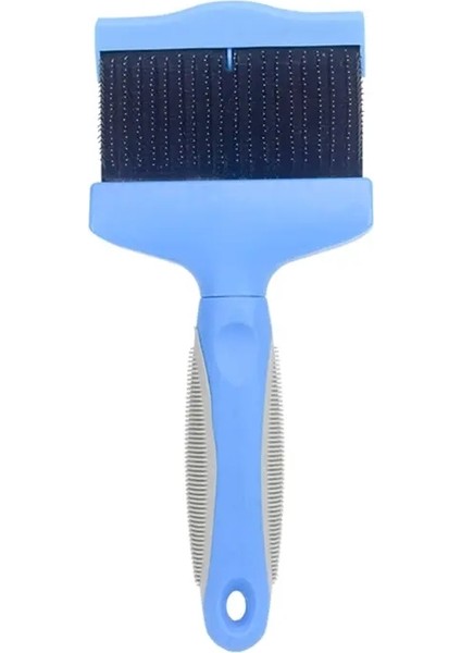 Çift Taraflı Pet Hair Trimmer Comb Brush Köpek Kedi Saçı Tüy Fırça Yün Temizleme Masaj Tarak Saçı Temizleyici Renk:Mavi L (Yurt Dışından)