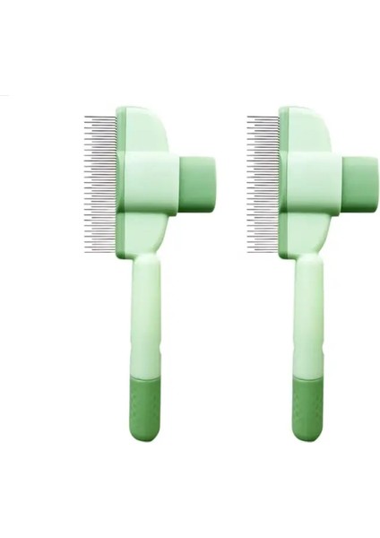 Kendini Temizleyen Çelik Evcil Hayvan Bakım Fırçası Kediler Köpekler - Tek Tıkla Tüysüz Alma Tarak Uzun Kısa Kıllar Için, Dalı Ba iki Adet (Yurt Dışından)