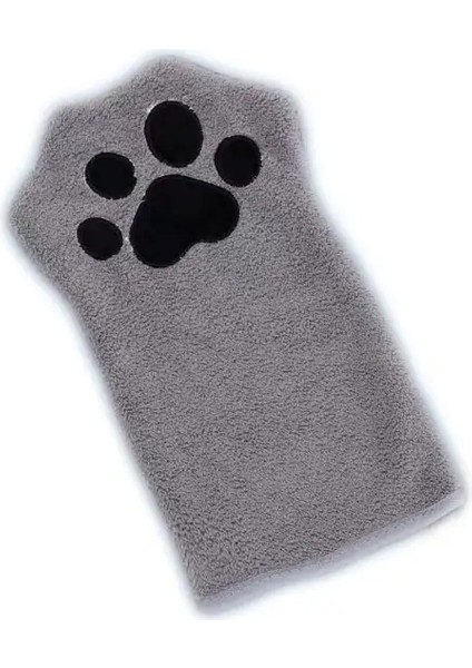 Evcil Hayvan Bakımı Eldiveni Köpek Pati Havlusu Iki Yüzlü Köpek Bakım Eldiveni Orta Küçük Köpekler Için Beden: 1 Adet/Renk: Gri (Yurt Dışından)