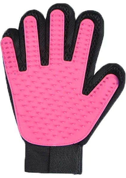 Pet Eldiven Kedi Bakımı Eldiveni Kedi Fırçası Eldiven Köpek Tarakları Kediler Için Banyo Tüy Temizleyici Masaj Fırçası Hayvan Için Renk:Sağ Pembe (Yurt Dışından)