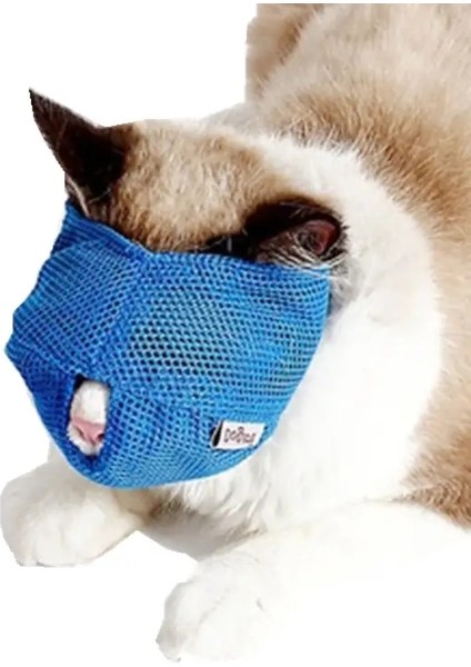 Örgü Kedi Bakım Duş Torbası Polyester Yı Örgü Torbaları Ayarlanabilir Kedi Kısıtlama Torbası Banyo Tırnak Kesimi Için Çizilme Renk:Mavi-2/Boyut:M (Yurt Dışından)