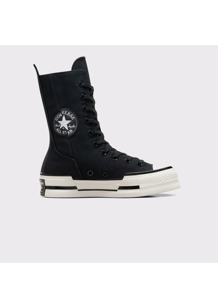 Chuck 70 Plus Unisex Siyah Platform Sneaker